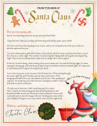 Official Letter from Santa Printable